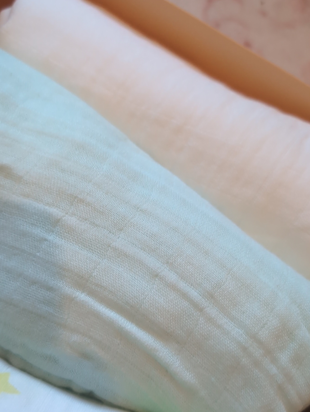 Viviland Muslin Swaddles - Mint green & Pastel Print (4 pcs) - Picture 3 of 5
